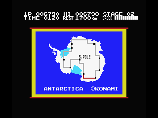Antarctic Adventure screenshot 4 for MSX